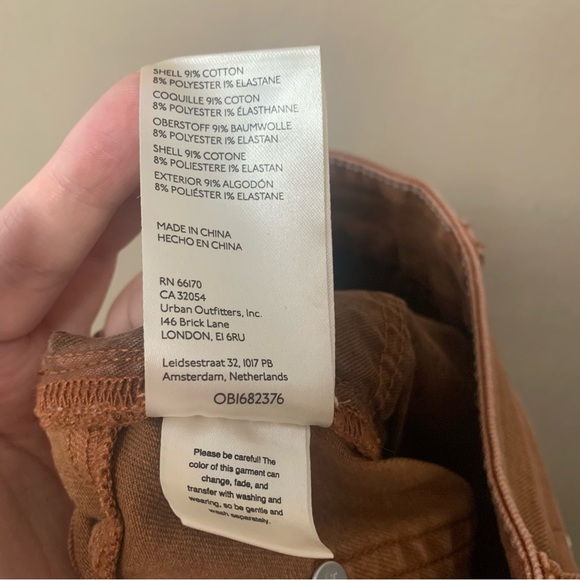 Anthropologie Pilcro Mid Rise Flare Jeans in Copper Rust Size 26 - Picture 15 of 15